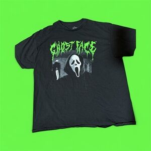 Ghost Face Black T-Shirt